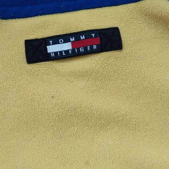 VINTAGE 90s TOMMY HILFIGER 1/4 ZIP FLEECE - Picture 6 of 7